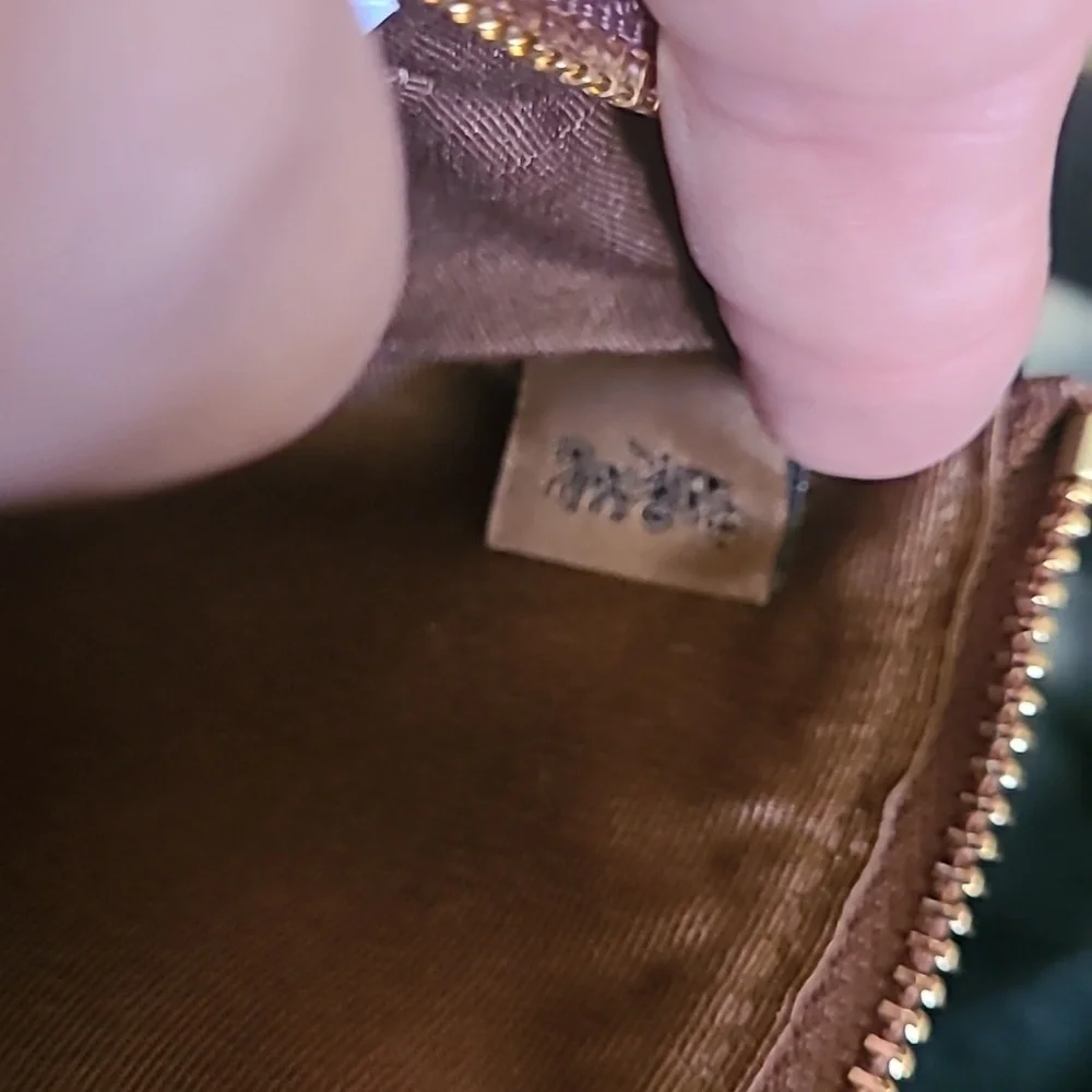 NEW Coach Brown Leather Wristlet - Picture 5 of 6